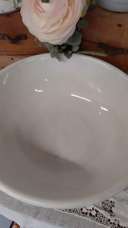 White salad bowl sarreguemines