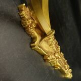 Pair of Louis XVI style wall lights from Lucien GAU, Paris - gilt bronze