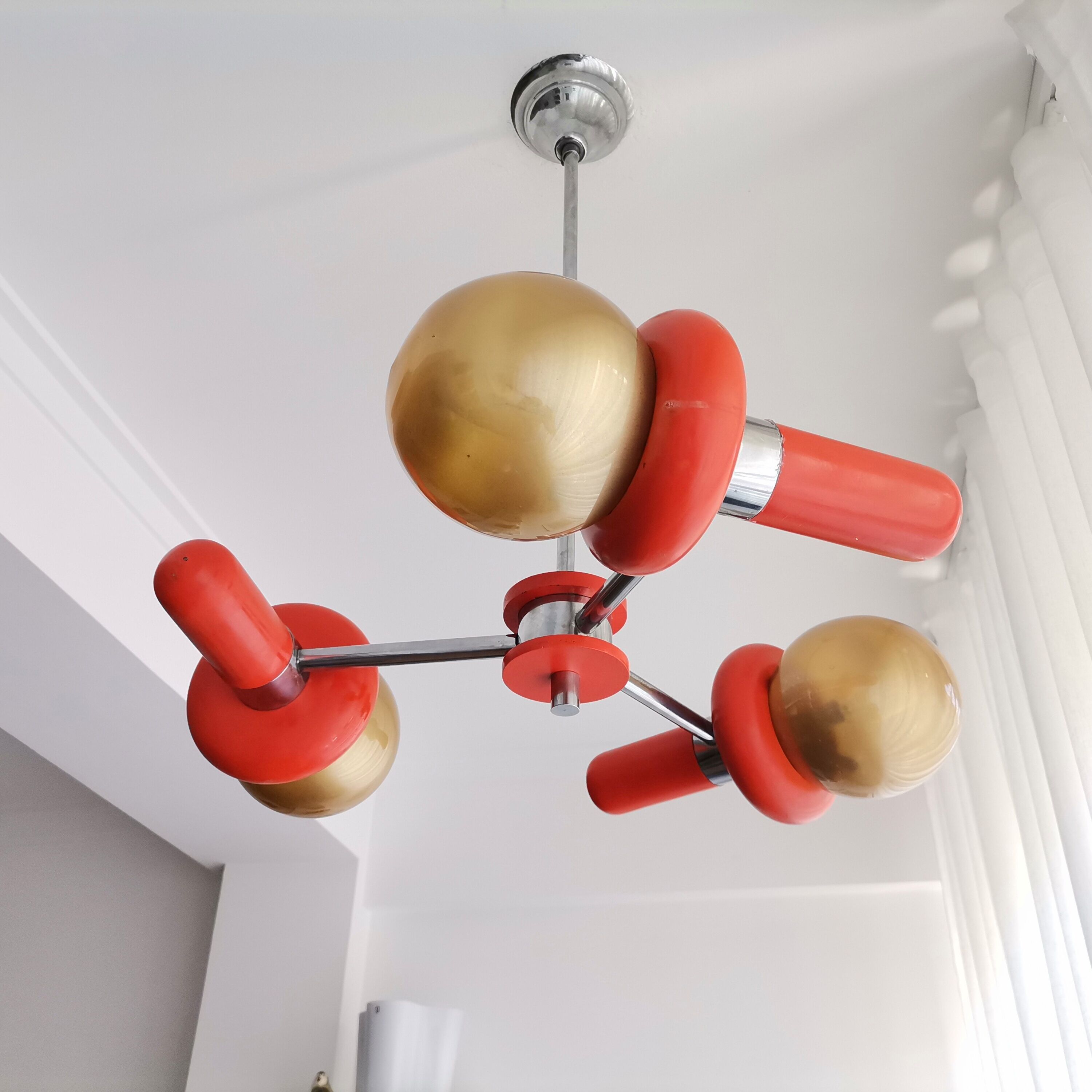 Vintage space age sputnik chandelier