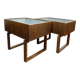 Pair of Scandinavian Planters Made of Exotic Wood, Kai Kristiansen, Salin Mobler, Denmark, 1960