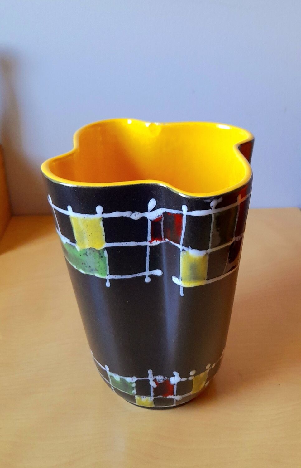 60s glazed ceramic vase