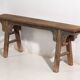Antique Asian bench in navy blue tones (c.1870)