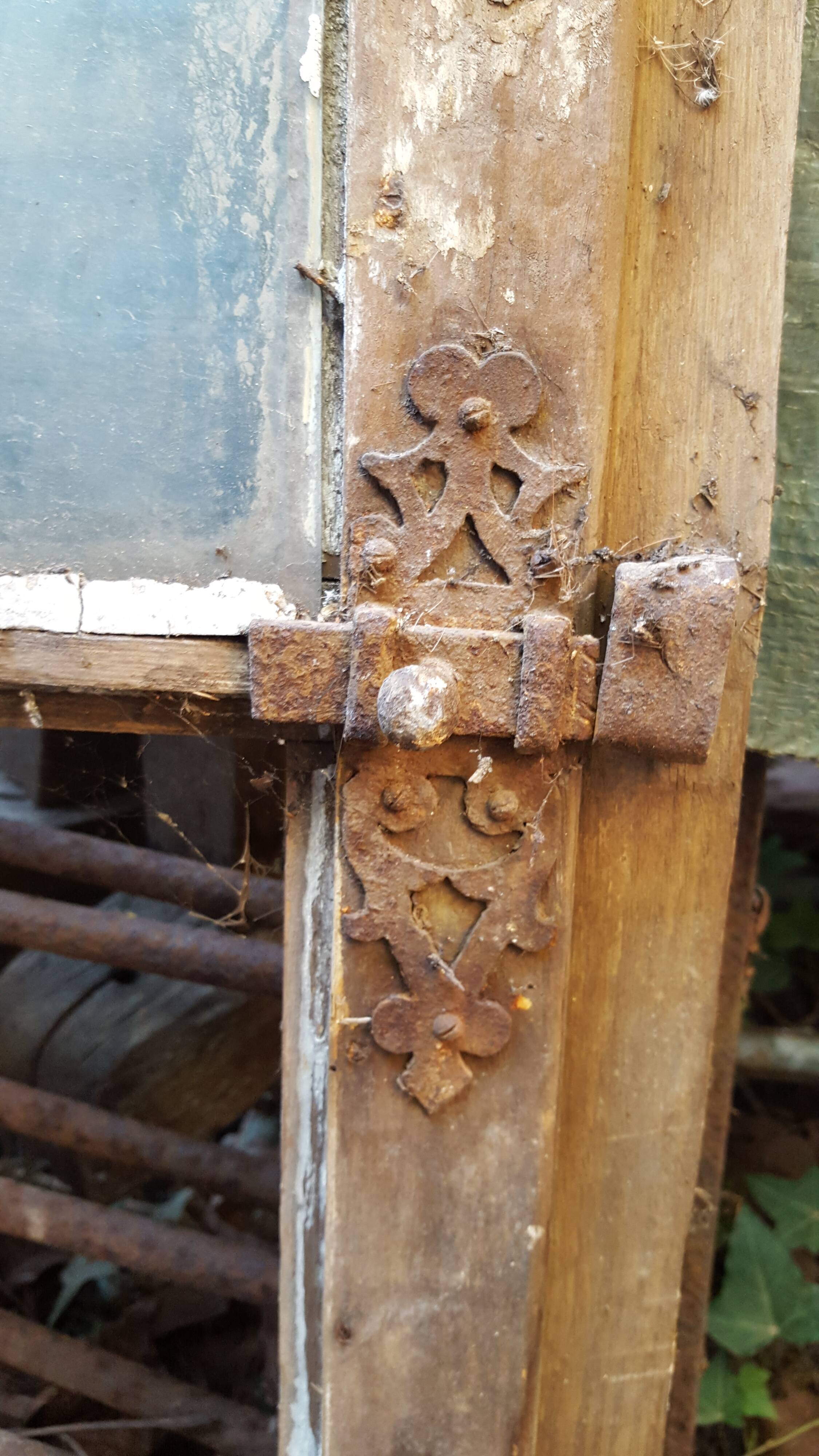 18th century window with its frame