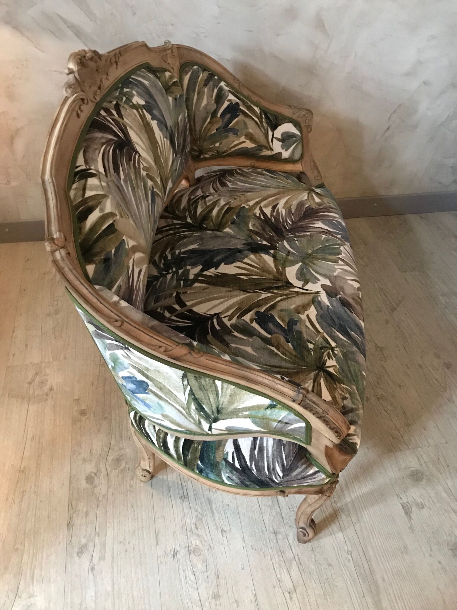 Small Louis XV sofa completely redone