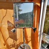 Barber's mirror on telescopic stand 1920 43x35cm