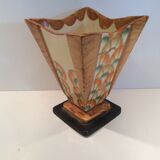 Hand painted art deco vase by Myott and son