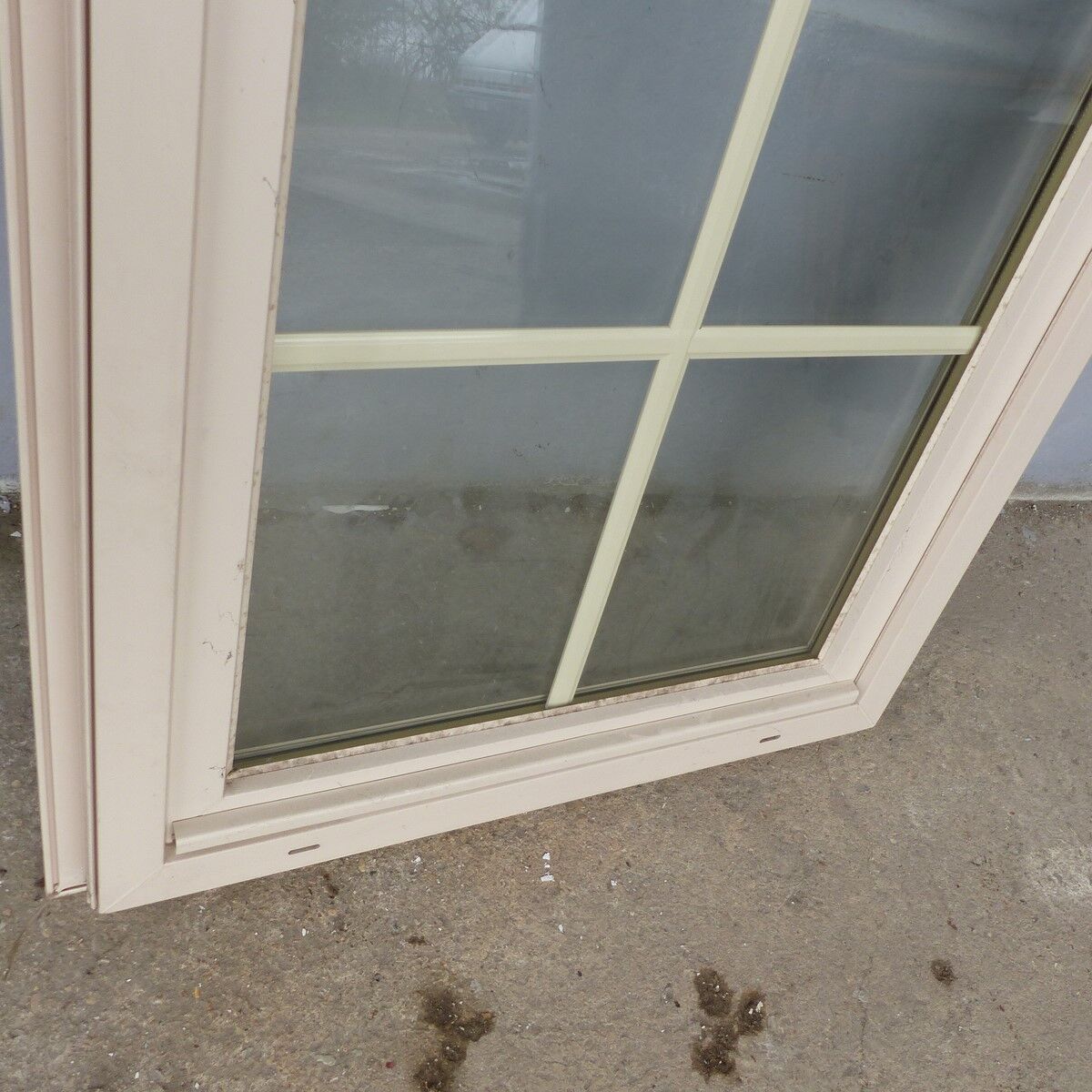 Arched window in pvc double glazing