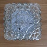 70s glass ceiling light