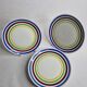 Six dessert plates in Gien earthenware, 19 cm