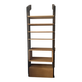 Large solid oak bookcase