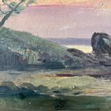 Emile gauffriaud (1877-1957) painting hsp seaside with sailing boats