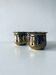 Pair of brass cord pot covers