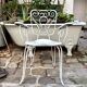 White cast iron garden chair no. 2