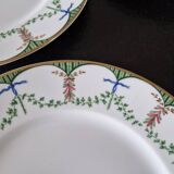 Raynaud in Limoges Series 6 porcelain flat plates, Festivities model