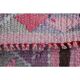 Vintage Turkish Oushak pink handmade wool runner rug 82x311