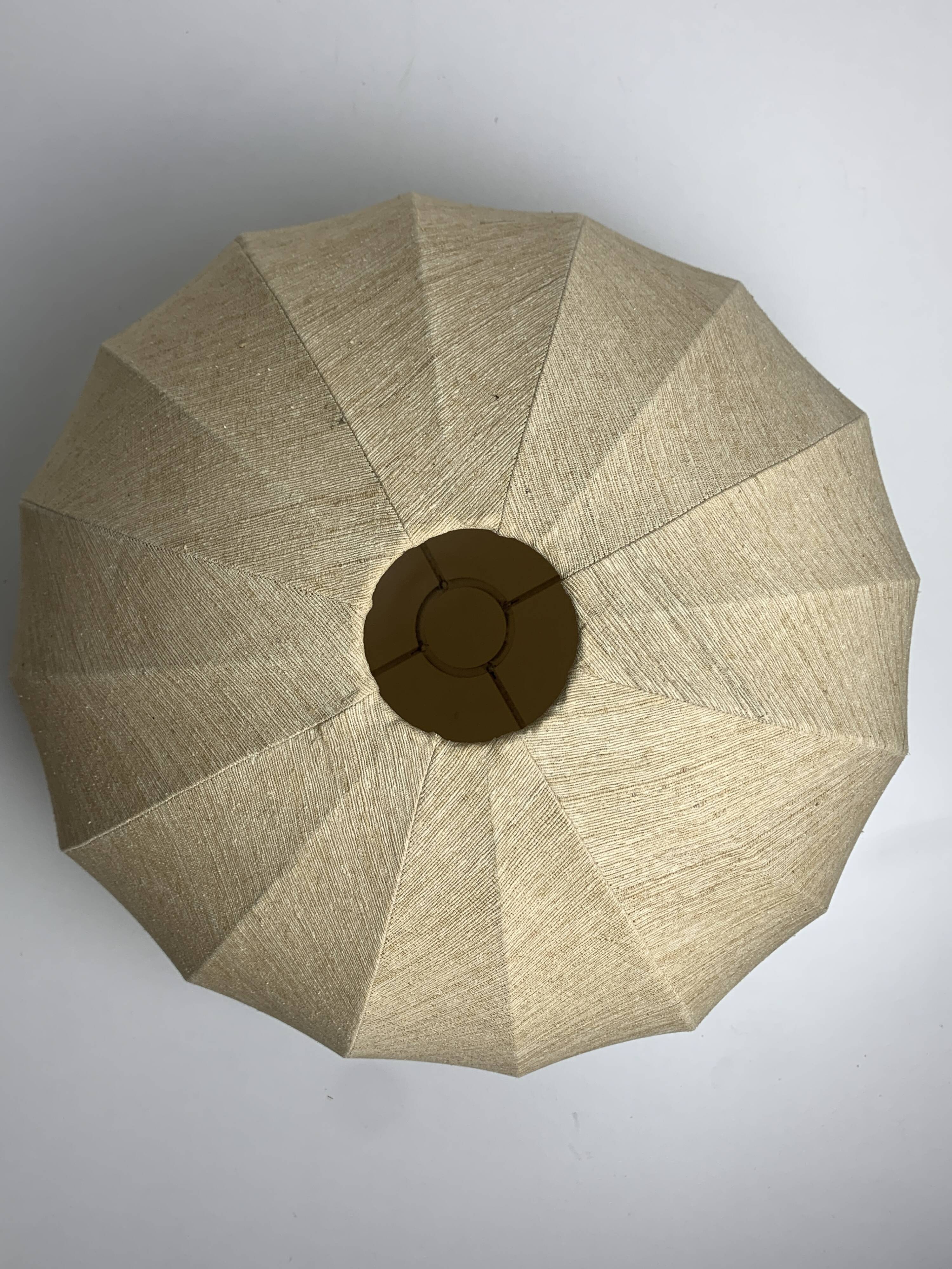 XL pine palm table mushroom lamp by Temde Switzerland, 1970s