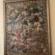 Antique wall tapestry in Aubusson style with a gilded moulded frame.