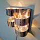 Chromed metal wall light, Goffredo Reggiani 1960s-70s