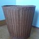 Wicker or rattan wastepaper basket, basket or plant pot