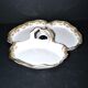 Limoges coupe mendiant polylobé en porcelaine U&C