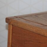 Oak stool/bedside table reconstruction