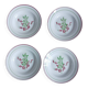 Set of 4 Lunéville KG soup plates, coffee leaves