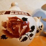 Coffee set in Sarreguemines earthenware