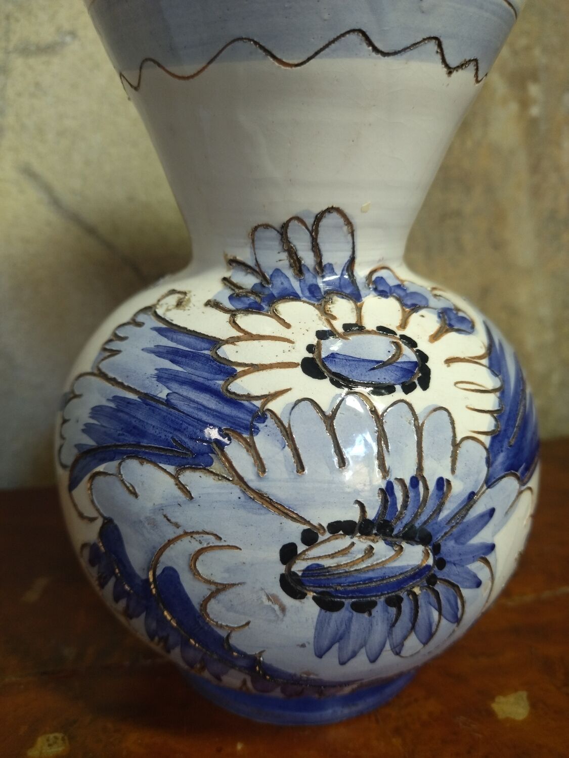Italian blue vase - Ceramiche Paoli