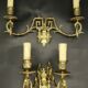 Pair of sconces with Louis XVI laurel garlands from the 19th century - Émile Muller