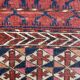 19th century Afghan Hatchlou tribal antique rug 131x140 cm