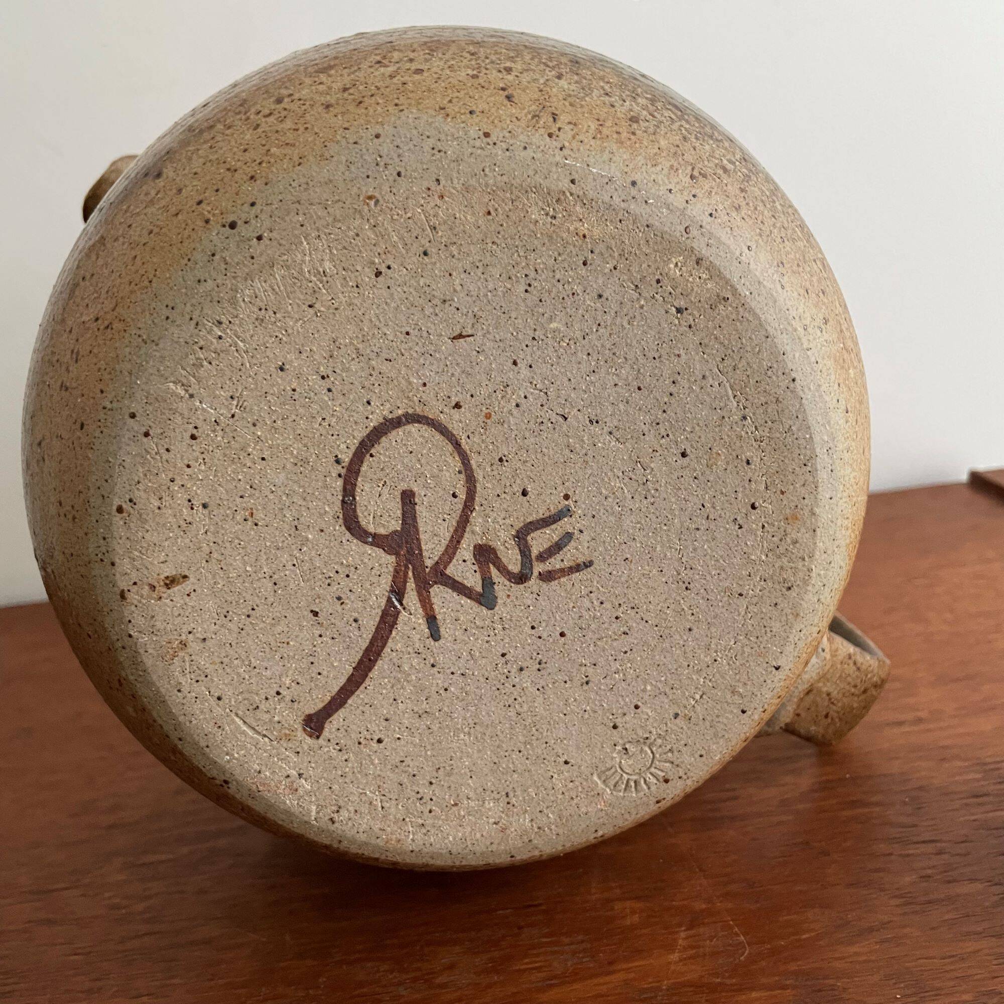 Rare ceramic tea pot (Unica) by Arne Bang, Denmark, 1950s