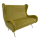 Canapé en velours moderne du milieu du siècle attribué à Marco Zanuso, Senior, Italie, années 1950