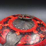 Wooden chapati box and fittings from India