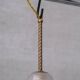 Brass and Glass Mid-Century Pendant Lights (5 Available)