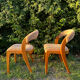 Paire de chaises vintage design années 50/60 style Baumann