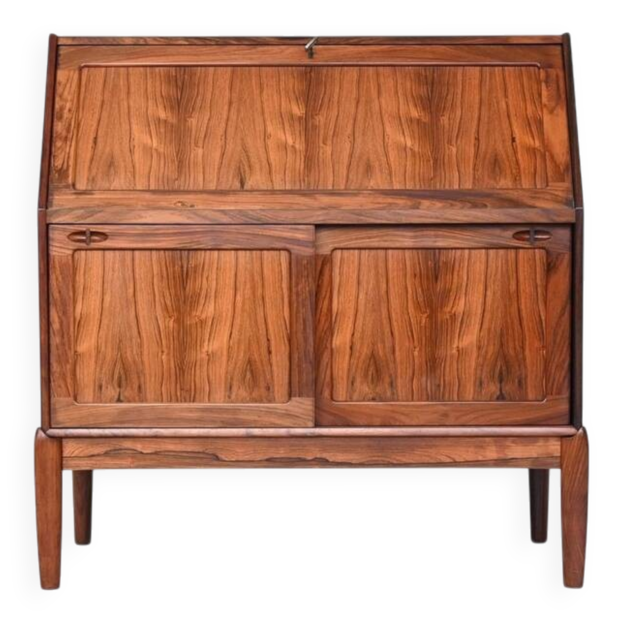 H.W. Klein secretary cabinet in rosewood Bramin Denmark 1960