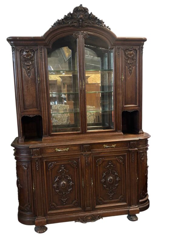 Vaisselier/ vitrine rococo style louis XV