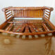 Letter holder, wall mail rack in bamboo 60s 70s