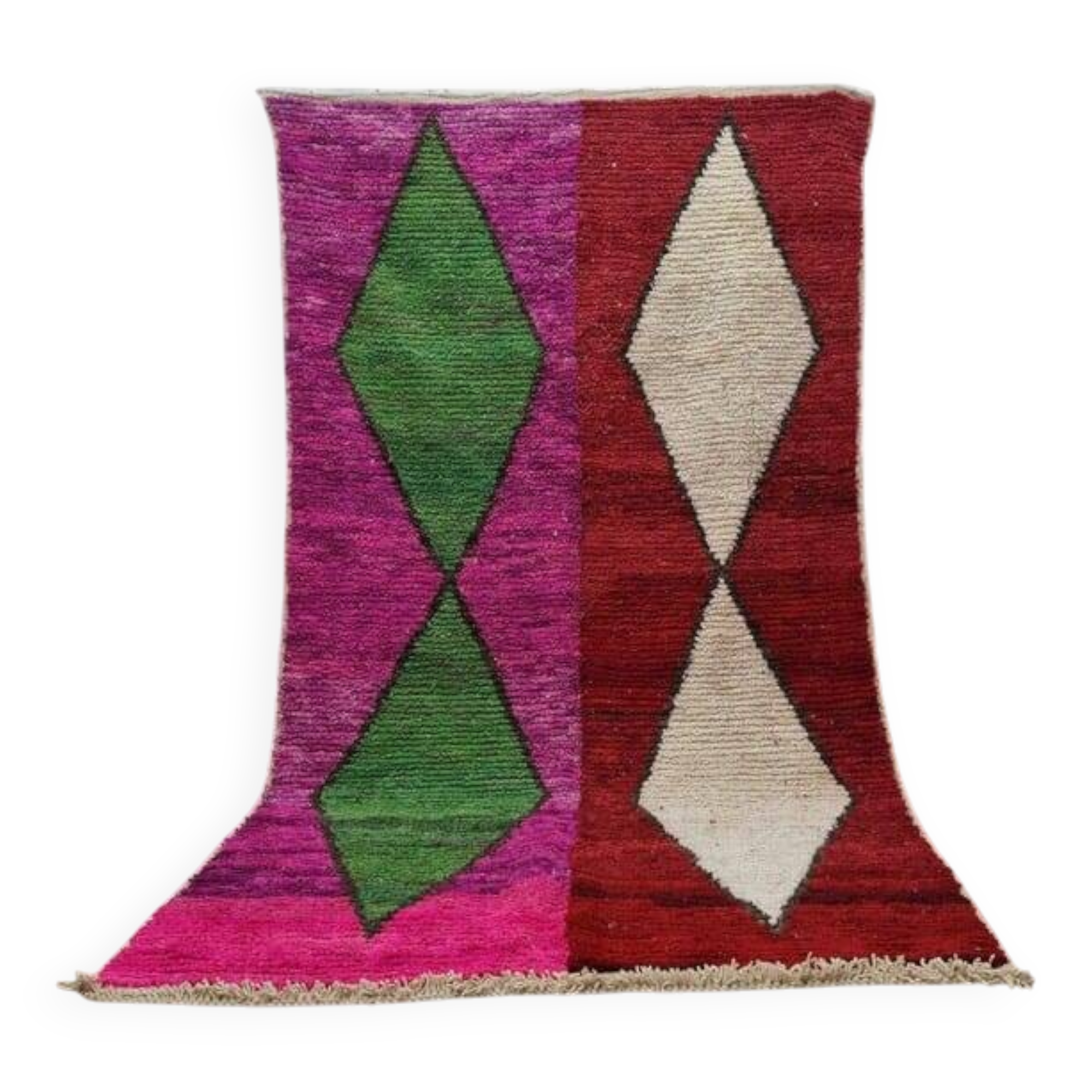 Colorful handmade rug