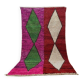 Tapis fait main coloré