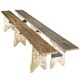 Pair of Bordeaux winemaker benches, France, 50s