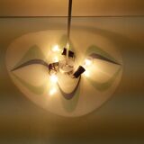 Suspension en verre design du milieu du siècle Napako, années 1960.