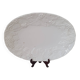 Large serving dish in white Barbotine