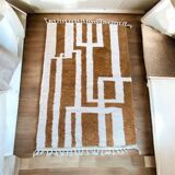 Traditional handwoven wool Berber rug size 1.5/2.5 m