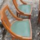 Suite de 6 chaises gondole Art Déco 1930