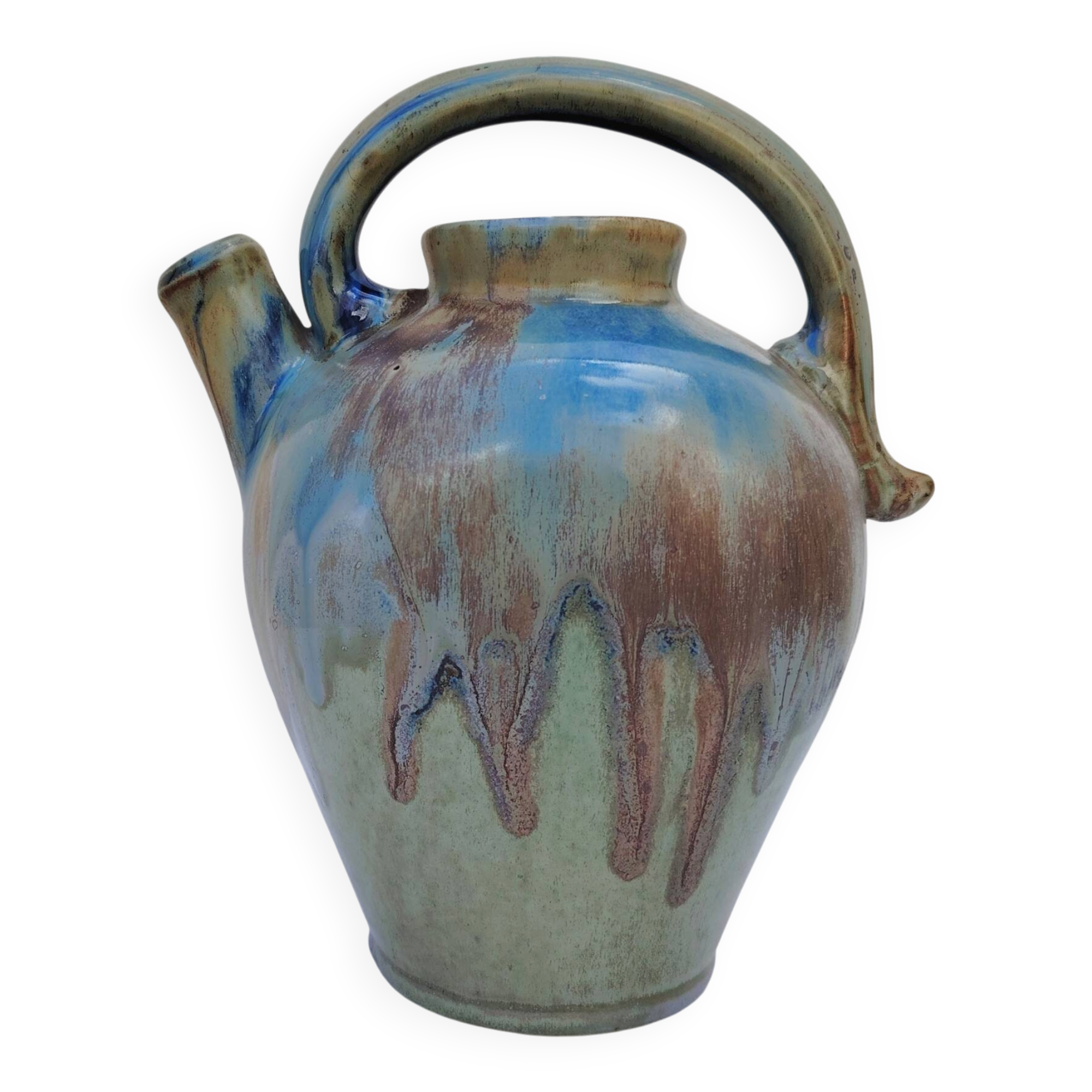 Ceramic pitcher, Vallauris, Gilbert Métenier, vintage