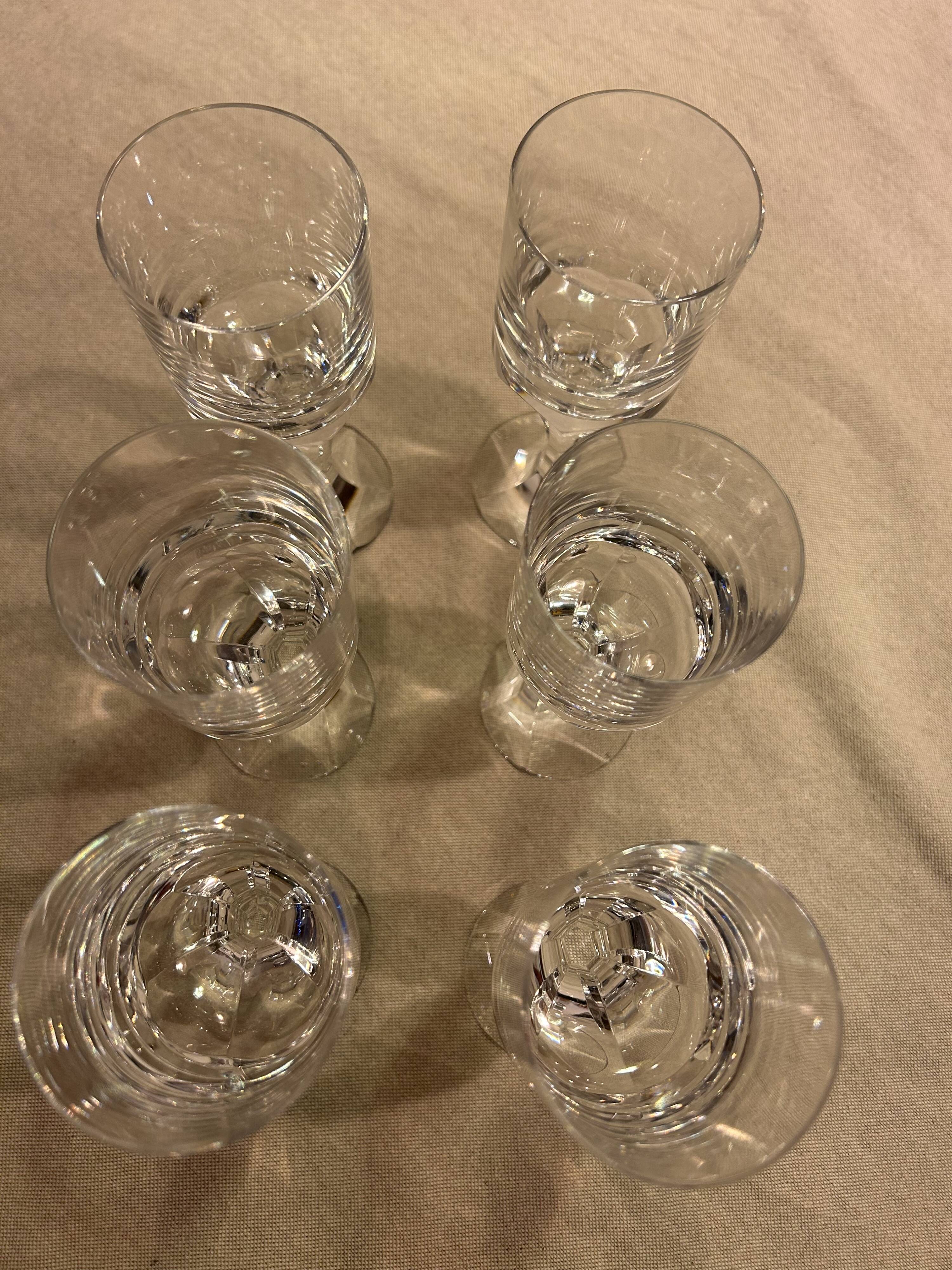 Baccarat Narcisse 6 Exceptional Baccarat Crystal Glasses
