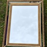 Miroir à parecloses - Bois doré - Style Louis XVI- Très bon état