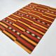 Red & Orange Ethnic Turkish Kilim Rug, 173x225Cm