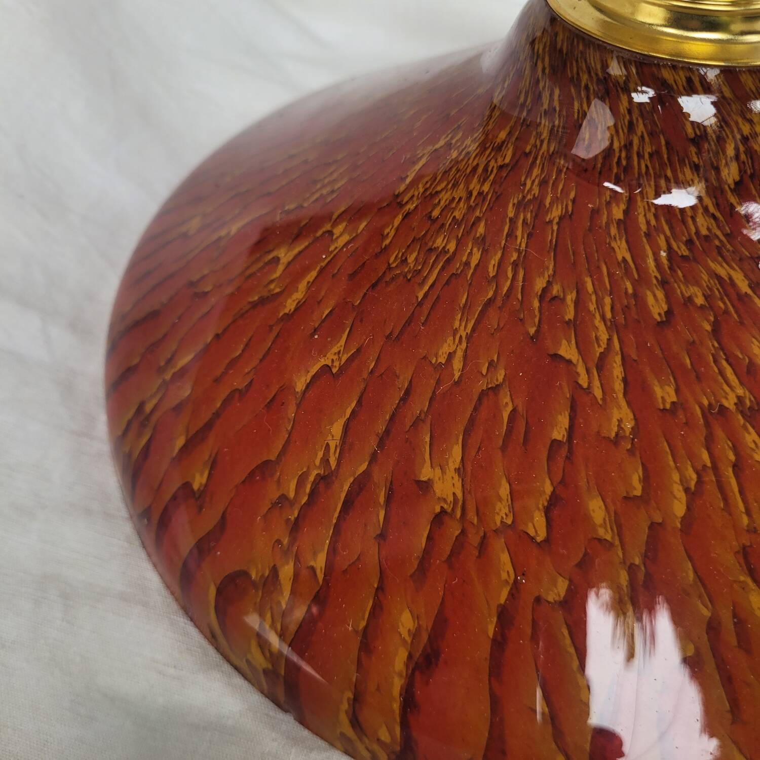 Spotted blown glass pendant – 1960s-1970s